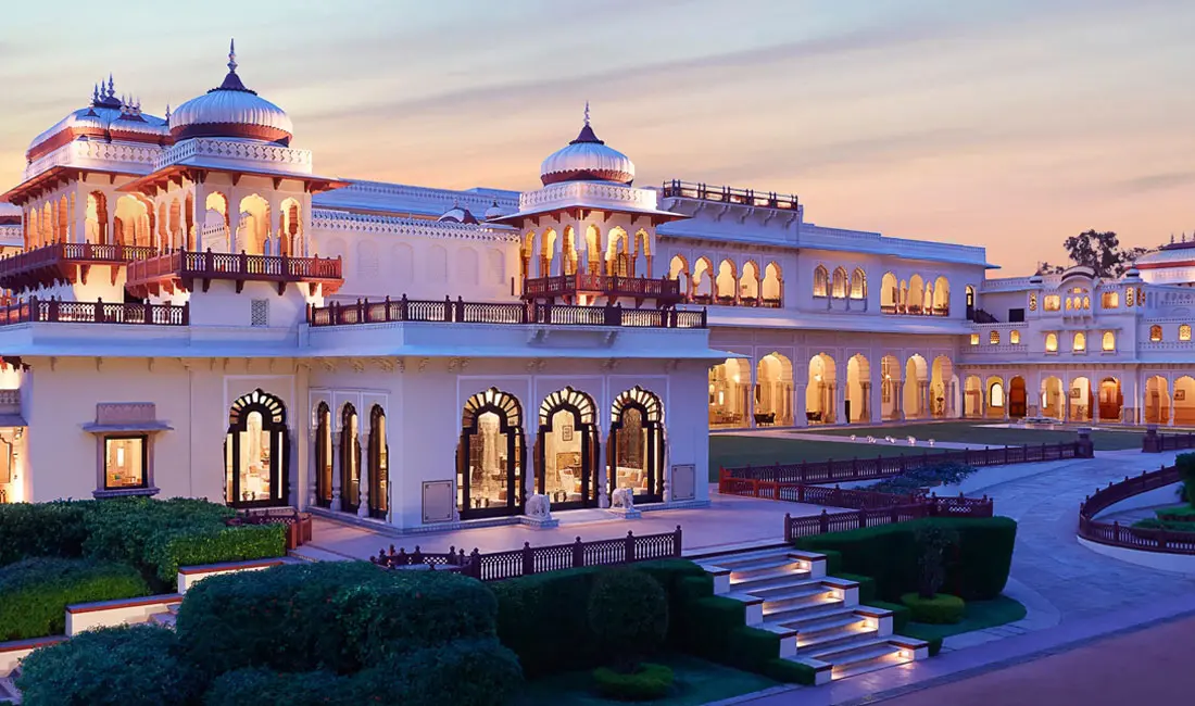 Rambagh Palace in Jaipur, a royal luxury hotel
