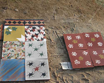 Some Handpainted Tiles