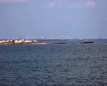 Kanyakumari - views out to the windfarm