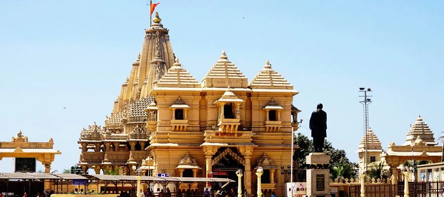 Temple in Gujarat- Somnath Temple  Indian Panorama