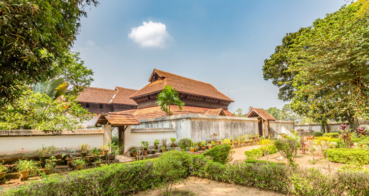 An Exterior view of the Krishnapuram Palace, Kerala.