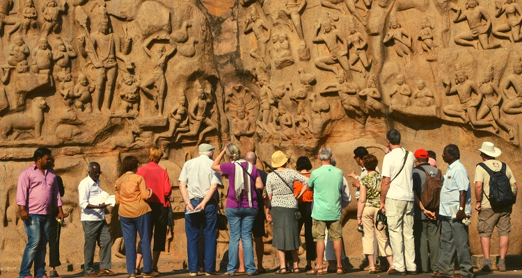 Foreign Tourists Day Tour in Mamallapuram Group of Monuments 