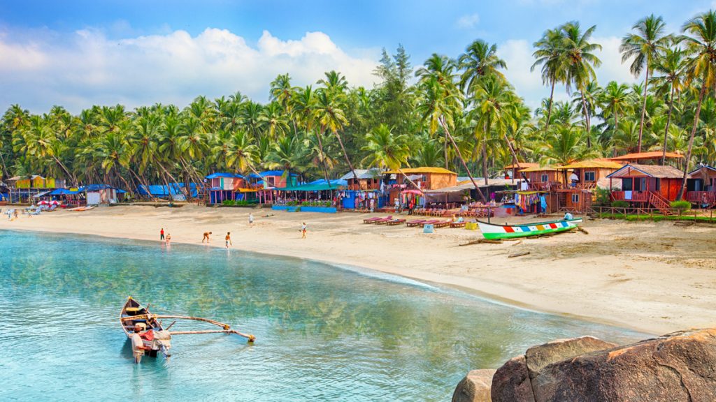 Beautiful Goa province beach in India