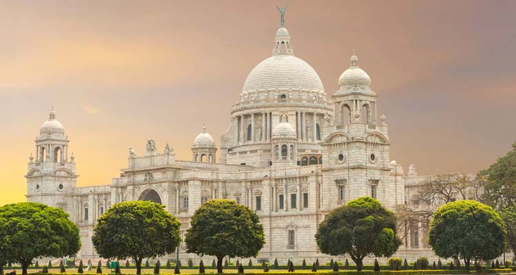 Victoria Memorial landmark in Calcutta (Kolkata) - India