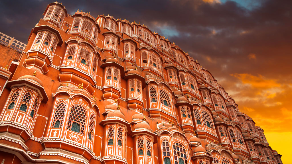 Hawa Mahal - a five-tier harem wing of the palace complex of the Maharaja of Jaipur,