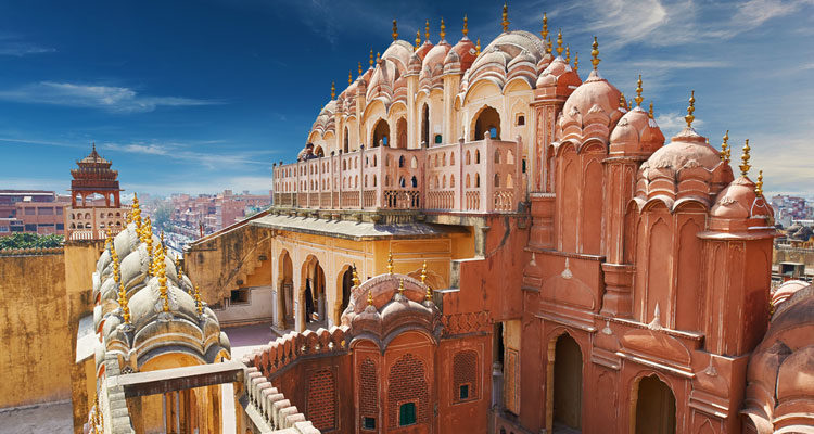 Hawa mahal palace in jaipur in the state of Rajasthan.