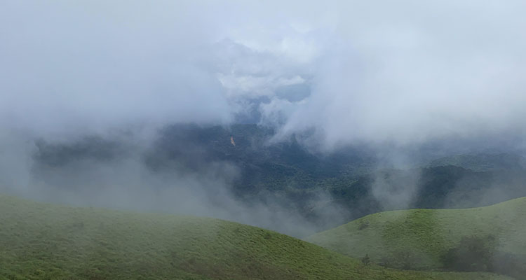 An amazing view of Coorg hill station in Karnataka.