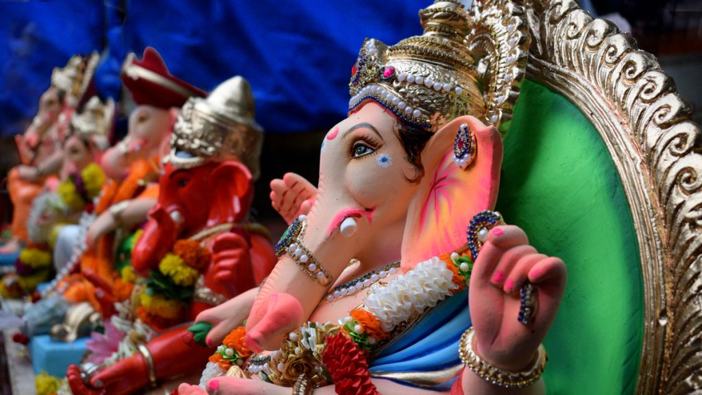 Ganesh statues for Ganesh Chaturthi Festival in India